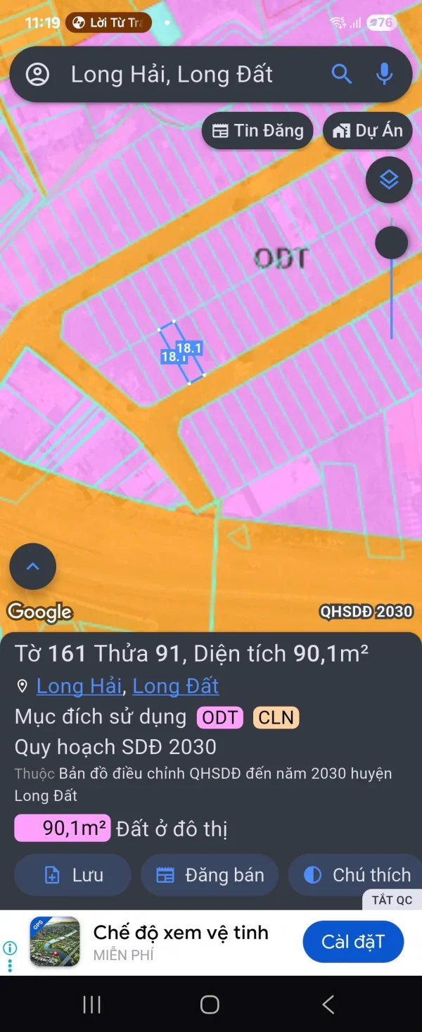 Bán đất Long Hải giáp biển chính chủ